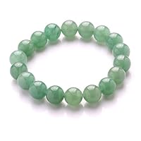 HUNGUPA- 12mm Green Aventurine Stone Beads Bracelet Chakra Crystal Healing Reiki Stones Sl017a13 - Ankle Niece Princess Charge Couples Small Large Clamps Family Chakra Stuffers Urns An