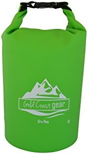 Gold Coast gear Dry Bag Roll Top Waterproof Sack - Multiple Sizes & Colors Includes Shoulder Strap - Best for Camping, Hiking, Kayaking, Fishing, Canoeing, Paddle Boarding, Outdoor Sports and Rafting