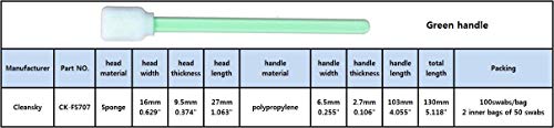 31yeHpNffTL 100pcs 4.92" Cleanroom Double-Layer Microfiber Swabs for Printer Inkjet Printhead Optical Lens/PCB/BGA/Electronics (707-Microfiber Swab) - Image 5