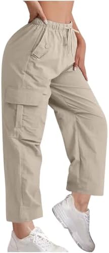 Amazon.com: Khaki Cargo Pants for Women Quick Dry Waterproof