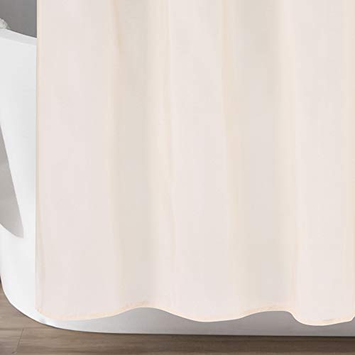 Lush Decor Lillian Shower Curtain Textured Shimmer Circle
