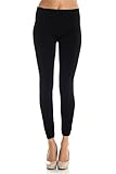 Basic Full Length Fleece Lined Leggings for Women and Junior with EttelLut Hair Band