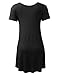 ALL FOR YOU Women's Short Sleeve Flare Tunic Made in USA