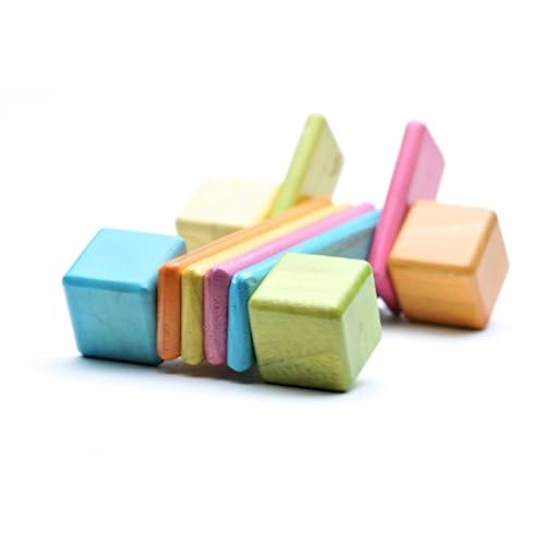 52 Piece Tegu Original Magnetic Wooden Block Set, Tints Toys & Games, Baby & Toddler Toys, Blocks
