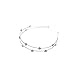Kloud City Pack of 2 Bridal Crystal Headband Double Layer Tiny Beads Tiara Alloy Hairband Pageant Prom Headpiece