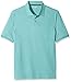 Amazon Essentials Men's Regular-Fit Cotton Pique Polo Shirt (Available in Big & Tall), Aqua Blue, Medium