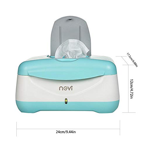 Baby Wipes Warmer Dispenser 40 Degree Thermostat Large Capacity for 80 Wet Wipes Heater Case Thermostat Baby Warm Wipes Heating Box