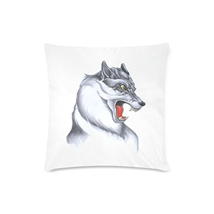 Amazon Com Custom Alpha Wolf Cushion Cases Zippered Throw Pillow