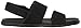 ALDO Men's Antoniel Flat Sandal, Black Leather, 11 D US