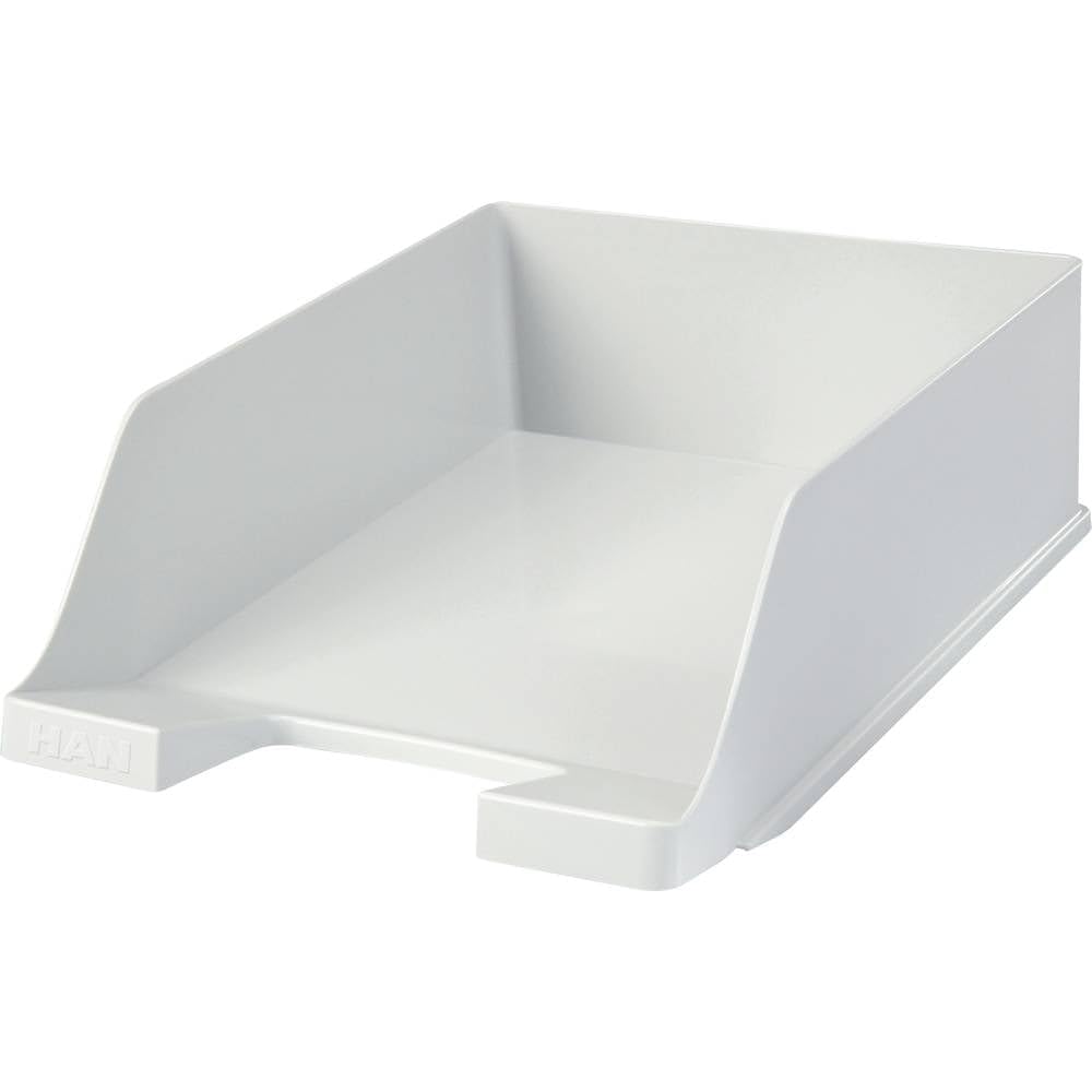 Han XXL 255 x 348 x 105mm C4 Size Deep Sided Letter Tray - Light Grey