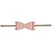 Ncmama Artificial Leather Bows Nylon Elastic Baby Girls Headbands for Newborn Infant Toddler Hairband Pack of 10