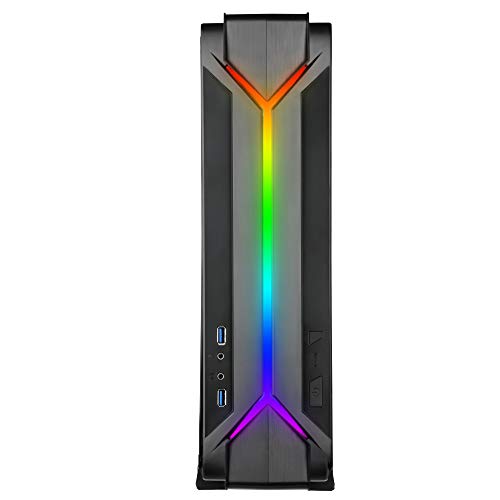 Silverstone-SST-RVZ03B-ARGB-Carcasa-de-Ordenador-Escritorio-Negro-Caja-de-Ordenador-Escritorio-PC-De-plstico-Acero-Mini-DTXMini-ITX-Negro-RojoVerdeAzul