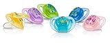Nuby 2-Pack Comfort Orthodontic Pacifier, Colors May Vary
