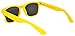 OWL Retro Style Yellow Frame Vintage Smoke Lens Sunglasses for Ladies
