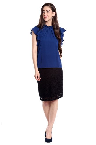 leriya fashion women's crepe georgette western top (lf-w1096)