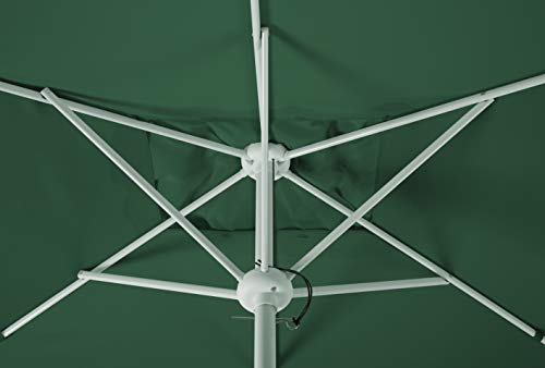 Schneider Sonnenschirm Oslo, grün, 300 x 200 cm rechteckig, 752-11, Gestell Stahl, Bespannung Polyester, 5.3 kg – Bild 5