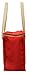 Earthwise Insulated Grocery Bags Reusable Heavy Duty Nylon Thermal Cooler Tote Leakproof with Zipper Closure Keeps Food Hot or Cold Great for Food Delivery Ubereats, Doordash, Grubhub (Red)