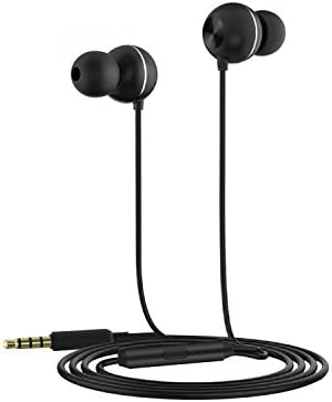 Wired Earphones with Microphone in Ear Earbuds Headphones 3D Surround Sound Noise Cancelling Good for Gaming Watching Movie for iPhone iPod iPad MP3 Samsung Android Smartphone by OAAO