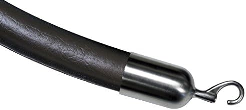 Lawrence metal ROPE-NAUG-33-040-2-HOOK-1S Rope Naugahyde, 4', Black
