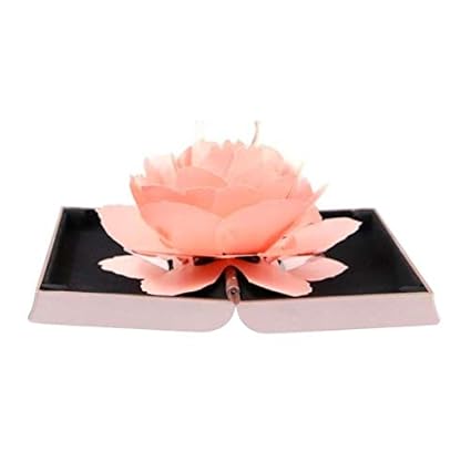 Amazoncom Ring Box Foldable Rose Ring Box Creative Jewel