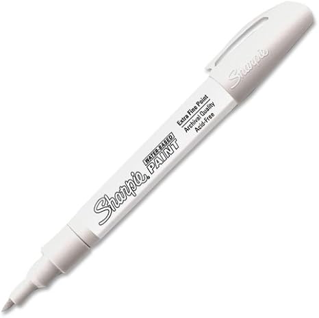 Sharpie Extra Fine Point Poster Paint Marker 1 Pkg White Amazon De Kuche Haushalt