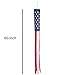 Zcutt Home Goods 60-inch American Flag Windsock. Full-Length (5 Feet) Stars and Stripes Windsocks - Includes Hanging Clip.