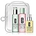 Clinique 3 Steps system for Oily/Oily Combination Skin Set: dramatically moisturizing Gel 4.2 oz / 125 ml + Clarifying Lotion 3 13.5 oz / 400 ml + Liquid Facial Soap Oily Skinild 6.7 oz / 200 ml