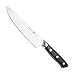 Chef Knife by Stahlux - 8 inch German Stainless Steel Blade with Razor Sharp Edge - Professional Chefs and Home Kitchen - All-Purpose Forged Knife with Black G10 Handle, Includes Magnetic Storage Box