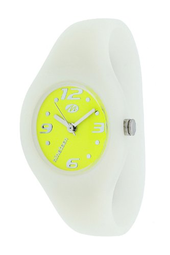 Marea Nineteen B35503/26 - Reloj Unisex de Cuarzo, Correa de Silicona Color Blanco