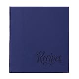 C.R. Gibson Recipe Book, Durable 3-Ring Binder, Holds 40 Recipe Cards Measuring 4