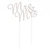Ella Celebration Mr and Mrs Wedding Cake Topper Rose Gold Rhinestone Monogram Decoration Mr & Mrs (Rose Gold)