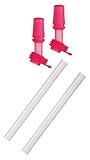 CamelBak Kids Bottle Accessory 2 Bite Valves/2 Straws (Pink)