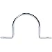 Morris Products Heavy Duty Rigid Pipe Strap – 2 Holes – 1-1/2 Inch - Secures Rigid, IMC Conduit - Zinc-Plated Steel - Reinforced Rib, Hole – Snap-On Installation – 10 Pieces