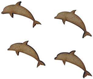 30x Dolphins 3cm Wood Craft Embelishments Laser Cut Shape MDF