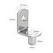 Wobe 50pcs 6mm L-Shaped Shelf Support Furniture Cabinet Closet Shelf Bracket Pegs with Hole, Nickel Plated Bracket Style Cabinet Shelf Support Pegs Stainless Steel for Wardrobe Display Stand