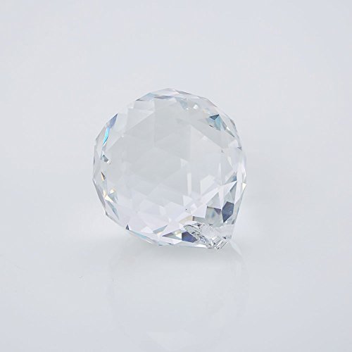 Clear Glass Crystal Ball Prisms Pendant Feng Shui Suncatcher Decorating Hanging Faceted Prism Balls for Feng Shui/Divination or Wedding/Home/Office Decoration 40mm Pack of 10