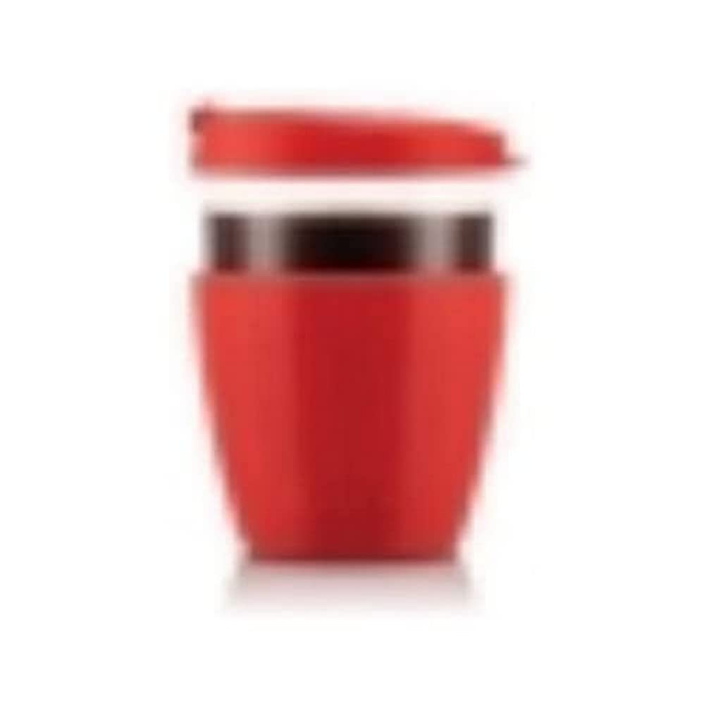 Bodum JOYCUP 12091-04 Glass Travel Mug with Lid and Silicone Sleeve 0.4 L