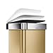 simplehuman 45 Liter / 12 Gallon Trash can, Brass Stainless Steel
