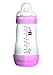 MAM Easy Start Anti-Colic Bottle 9 oz (1-Count), Baby Essentials, Medium Flow Bottles with Silicone Nipple, Baby Bottles for Baby Girl, Pink