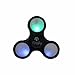 Helium K Lighted LED Fidget Spinner - Light Up Spinning Fidget Toys for Kids & Adults - Relax from Stress & Anxiety - Ceramic Precision Bearings - Extra Light Not Included with Black (Black)