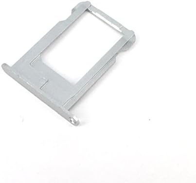 E-Repair Sim Tray Holder Slot Replacement Part For Iphone 5 5S (Silver)