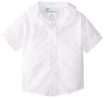 CLASSROOM Little Girls' Toddler Peter Pan Blouse, White, 3T