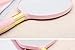 XPXKJ Handheld Mirror with Handle, for Vanity Makeup Home Salon Travel Use (Pink, Square)