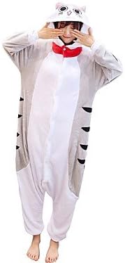 Pajamas Cat Leotard Leotard/Onesie Festival/Holiday Animal Sleepwear Halloween Animal Flannelette For Couples Unisex , s