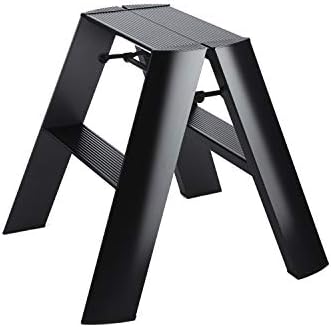 Lucano Step Stool Wide Design 2step Black Folding Lightweight Aluminum Ladder With 300 Lbs Load Capacity Amazon Com Au Kitchen