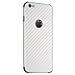 BodyGuardz - Carbon Fiber Armor, Protective Skin for iPhone 6 Plus and 6S Plus (White)