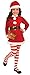 Forum Novelties Novelty Candy Cane Striped Christmas Tights, Child Medium