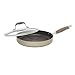 Anolon Advanced Hard Anodized Nonstick Round Grill Pan / Griddle Pan with Lid - 11 Inch, Bronze