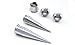 Urban Body Jewelry 9mm Stainless Steel Taper & Tunnel Ear Stretching Kit (6 Pieces)