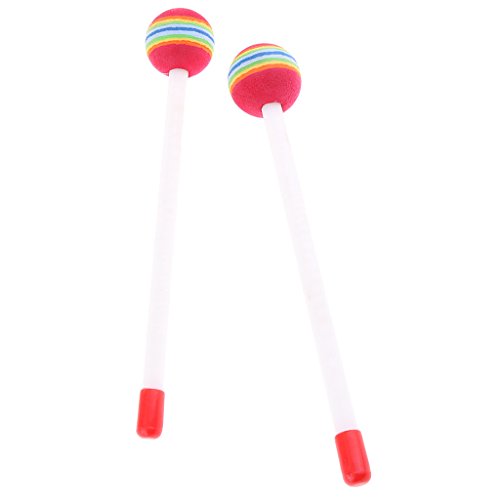 2Pcs Lollipop Drum Stick Mallet Hammer for Kids Hand Percussion Beat Toy
